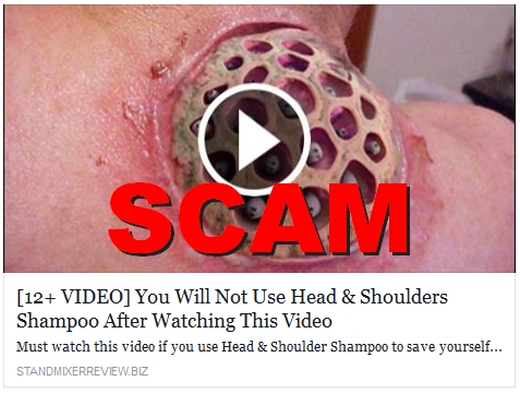 you will not use head shoulders shampoo scam